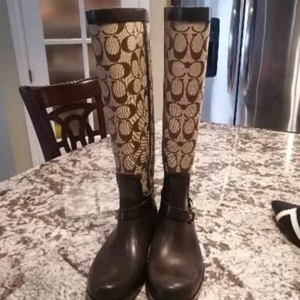 Coach rain boots